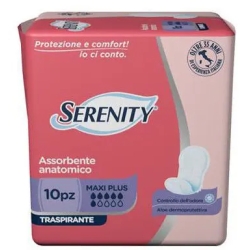 Serenity Lady - 10 Assorbenti Maxi Plus Per Incontinenza Leggera