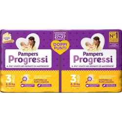 PAMPERS Progressi - 54 Pannolini Taglia 3 Midi (4-9 Kg)