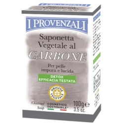 I Provenzali Saponetta Vegetale Al Carbone Per Pelli Impure E Lucide 100 G