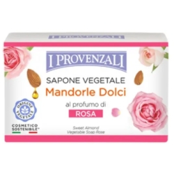 I Provenzali Sapone Vegetale Di Mandorle Dolci al Profumo di Rosa 100 G