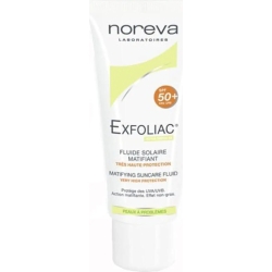 Crema Solare Viso 50+ SPF Fluido Opacizzante Exfoliac Protezione Molto Alta 40 ml