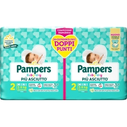 PAMPERS Baby Dry Duo - 48 Pannolini Taglia 2 Mini (3-6 Kg)