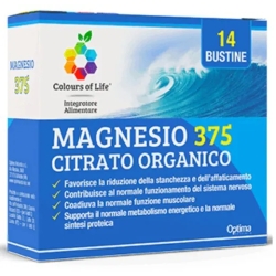 Optima Naturals Magnesio 375 Citrato Organico 14 Bustine - Integratore Di Magnesio