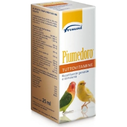 Piumedoro Tuttovitamine 25 Ml - Alimento Complementare Per Volatili