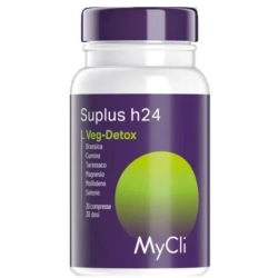 Suplus H24 - Veg-Detox 30 Compresse - Integratore Ad Azione Drenante