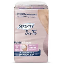 Serenity Sei Tu Discreet - 9 Mutandine Assorbenti Per Incontinenza Taglia M