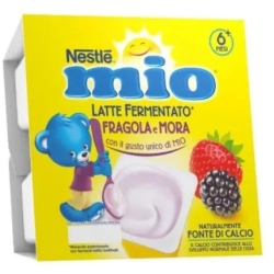 Mio Latte Fermentato - Merenda Gusto Fragola E Mora 4 x 100 G
