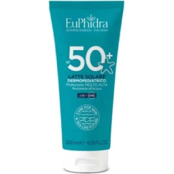 EUPHIDRA Crema Solare Bambini 50+ SPF Latte Dermopediatrico Protezione Molto Alta 200 ml