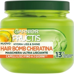 Hydra Liss & Shine - Hair Bomb Cheratina - Maschera ultra lisciante 320 Ml