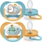 Avent Ultra Air Animals 6-18 M+ - 2 Succhietti In Silicone - Pinguino/Tartaruga