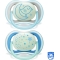 Avent Ultra Air Night 6-18 M+ - 2 Succhietti In Silicone - azzurro