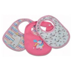 Set Di 3 Bavaglini Rosa