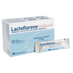 Lactoflorene Plus Bimbi 12 Bustine - Integratore per la flora batterica intestinale