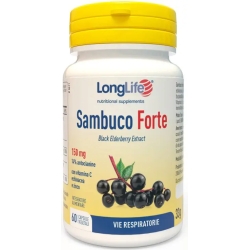 Longlife Sambuco Forte 60 Capsule - Integratore per le vie respiratorie