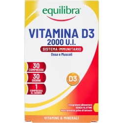 Equilibra Vitamina D3 2000 UI 30 Compresse - Integratore Immunostimolante