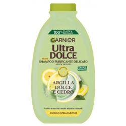 Garnier Ultra Dolce - Argilla Dolce E Cedro - Shampoo Purificante Delicato 400 Ml