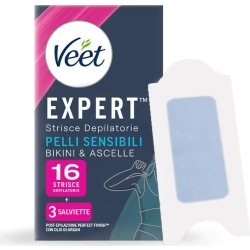 Expert - 16 Strisce Depilatorie Per Bikini e Ascelle