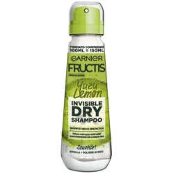 Garnier Fructis Yuzu Lemon Invisible Dry Shampoo - Shampoo Secco 100 Ml