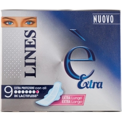 Lines È - 9 Assorbenti Extra Notte Con Ali