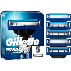 GILLETTE Mach3 Turbo - 5 Lamette Per Rasoio Manuale
