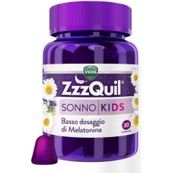 Vicks ZzzQuil Kids Natura 30 Pastiglie - Integratore Per Il Sonno