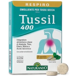 Tussil 400 - Integratore Emolliente Per Tosse Secca 20 Tavolette