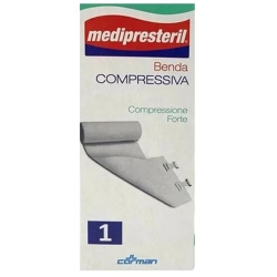 Medipresteril Benda Elastica Compressione Forte 10 cm x 4,50 Mt