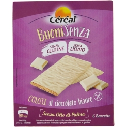 Buoni Senza - Golosi al cioccolato bianco senza glutine 6 barrette da 20g