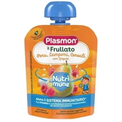 Plasmon Nutri-Mune Il Frullato - Pera, lamponi, cereali con yogurt 85 g