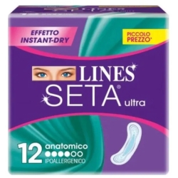 Lines Seta Ultra - 12 Assorbenti Anatomici