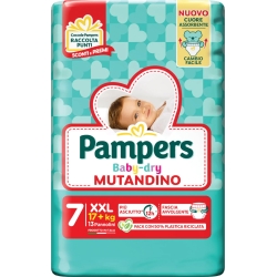 PAMPERS Baby-Dry Mutandino XXL - 13 Pannolini Taglia 7 (17+ kg)