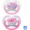 Avent Ultra Air Happy 0-6 M - 2 ciucci in silicone - Mama/butterfly