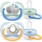 Avent Ultra Air Animals 0-6 M - 2 ciucci in silicone - Elephant/Penguin