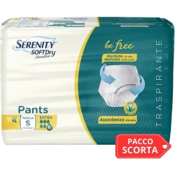 Serenity Soft Dry Sensitive - 14 Pants Pannoloni A Mutandina Assorbente Per Incontinenza SuperTaglia S