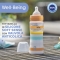 Chicco Well-being - Biberon flusso veloce in plastica 330 ml - Arancione
