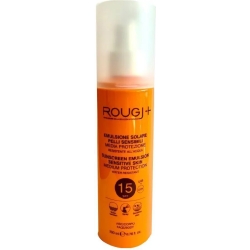 Rougj Crema Solare 15 SPF Emulsione Per Pelli Sensibili Protezione Media 200 ml