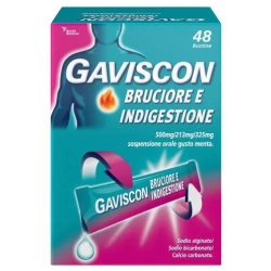 Gaviscon Bruciore e Indigestione - 48 Bustine per Reflusso