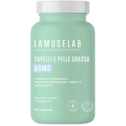 Capelli E Pelle Grassa Uomo 90 Capsule - Integratore Per Pelle E Capelli
