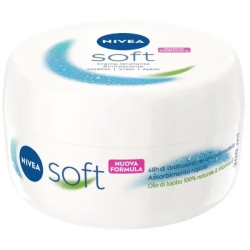 Nivea Soft Nuova Formula - Crema Idratante Rinfrescante Per Viso Corpo E Mani 300 ml