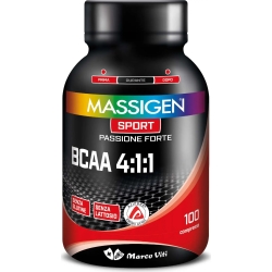 Massigen Sport Bcaa 4:1:1 - Integratore di aminoacidi ramificati 100 Compresse