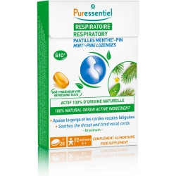Puressentiel Respirazione 20 Pastiglie Gusto Menta E Pino - Integratore Per Le Vie Respiratorie