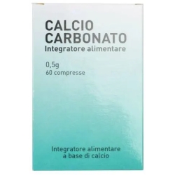 Calcio Carbonato 500 mg - Integratore di calcio 60 compresse