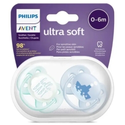 Avent Ultra Soft - 2 Succhietti 0-6M