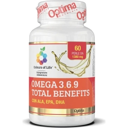 Colours Of Life Optima Naturals Omega 3.6.9 Total Benefits 60 Capsule - Integratore Per Il Benessere Cardiovascolare