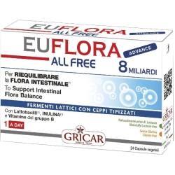 Euflora Advance All Free 24 Capsule - Integratore Di Probiotici