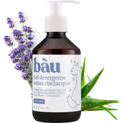 Bau Cosmesi Gel detergente senza risciacquo per cani alla lavanda 250 ml