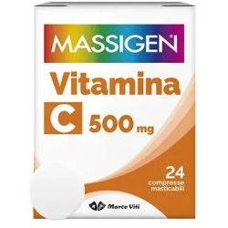 Massigen Vitamina C 500 mg 24 Compresse - Integratore Per Il Sistema Immunitario