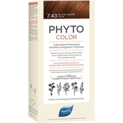 PHYTO Hair Color - Colorazione Permanente n7.43 Biondo Ramato Dorato