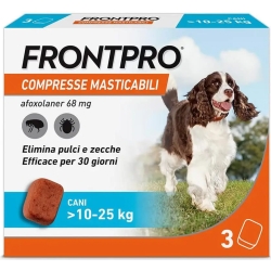 Frontpro 68mg - 3 Compresse masticabili per cani 10-25 Kg