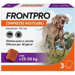 Frontpro 136Mg - 3 Compresse Masticabili per cani 25-50 Kg